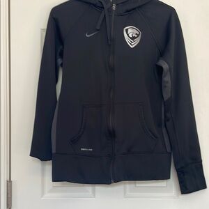 Nike Black Utility Jacket with Full-Length Zipper